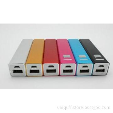 3200mAh Purple Rectangle Shape Portable USB Power Pack For